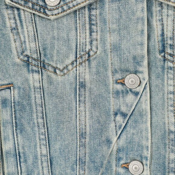 Free People Rumors Light Wash Distressed Denim Jacket - Picture 3 of 4